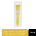 Envie Colourful Makeup Brush, Yellow, Hypoallergenic, Professional-Grade