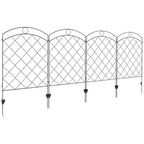Decorative Garden Fencing: 43in x 11.4ft Steel Edging, & Stylish