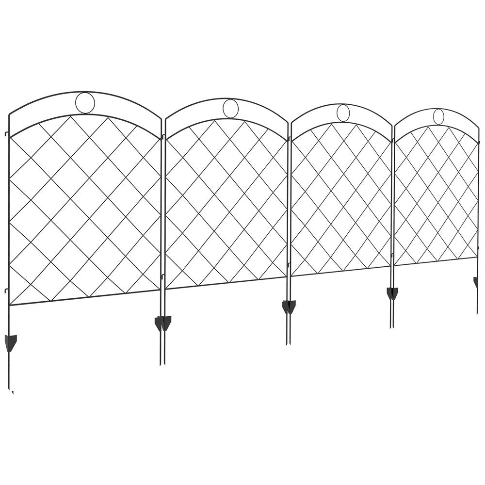Decorative Garden Fencing: 43in x 11.4ft Steel Edging, & Stylish
