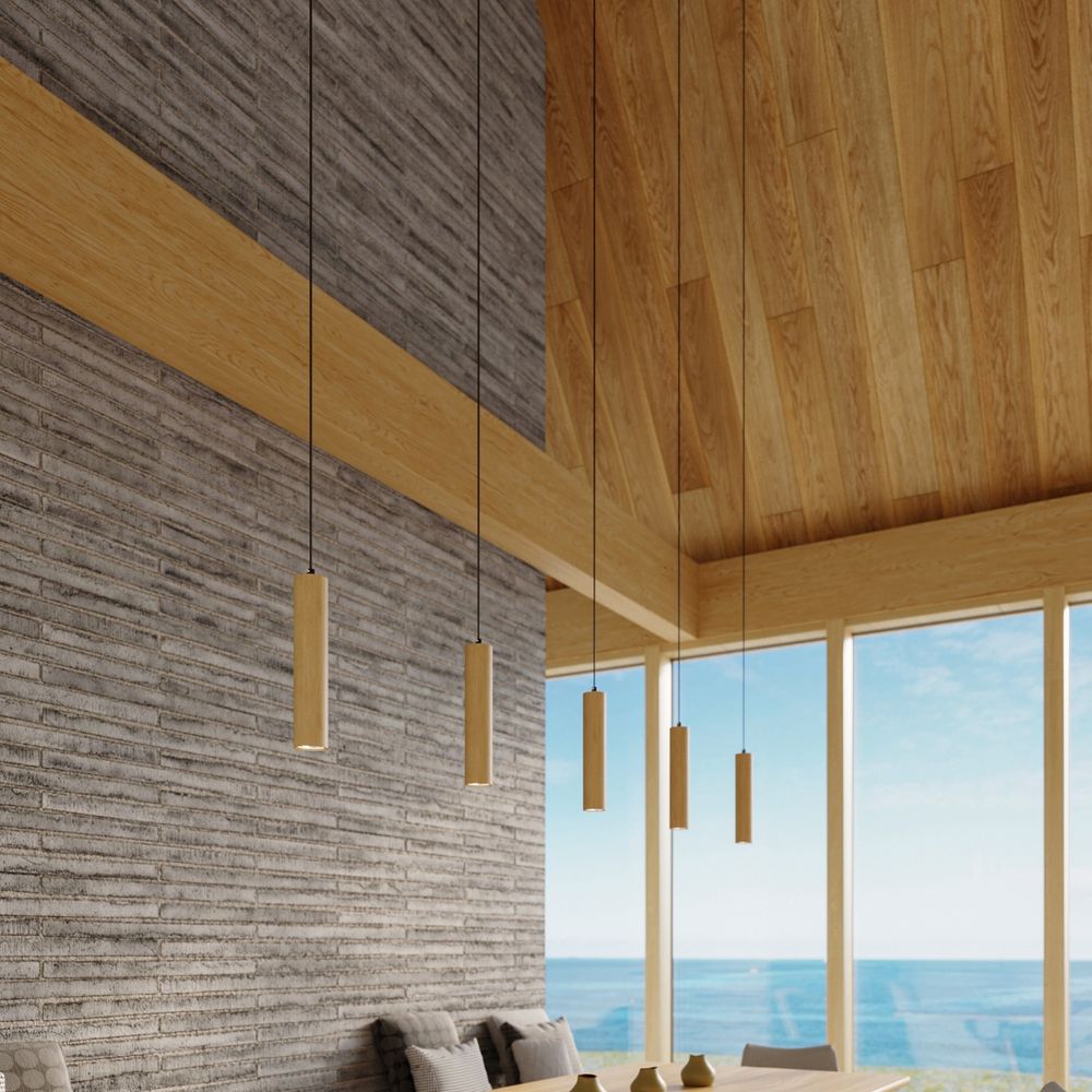 Scandinavian Design Wood Pendant Lamp - GU10