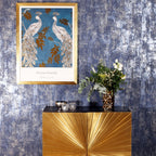 Stone Textured Navy/Silver Wallpaper 12 ft - Attention to Detail