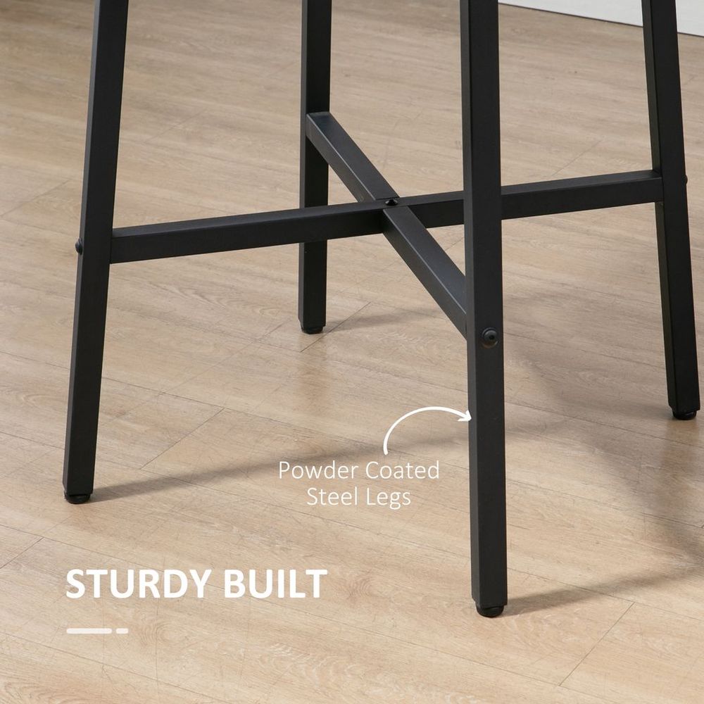80cm Round Kitchen Table: Stylish, Space-saving, Steel Leg