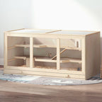Wooden Large Hamster Cage Syrian Hamster Mouse Rats Mice Rodent Small Animals Hutch Exercise Play House Pen 115L x 57W x 55H(cm)