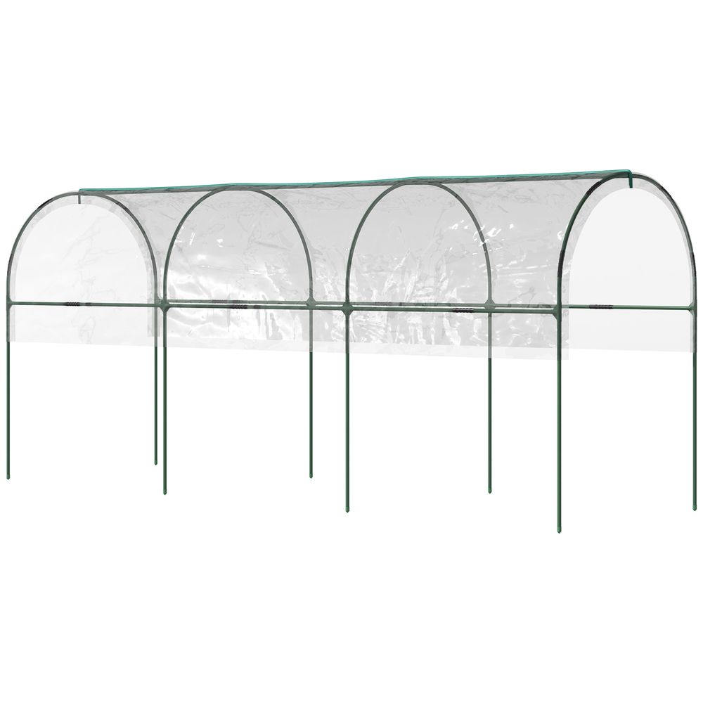 Tomato Greenhouse with Top Tap, Pointed Bottom and Guy Ropes, Clear
