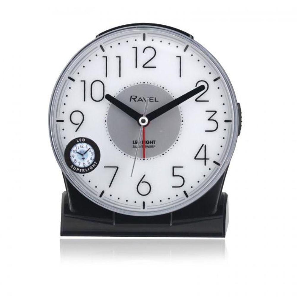 Large Bedside/Mantel Alarm Clock - Black.3