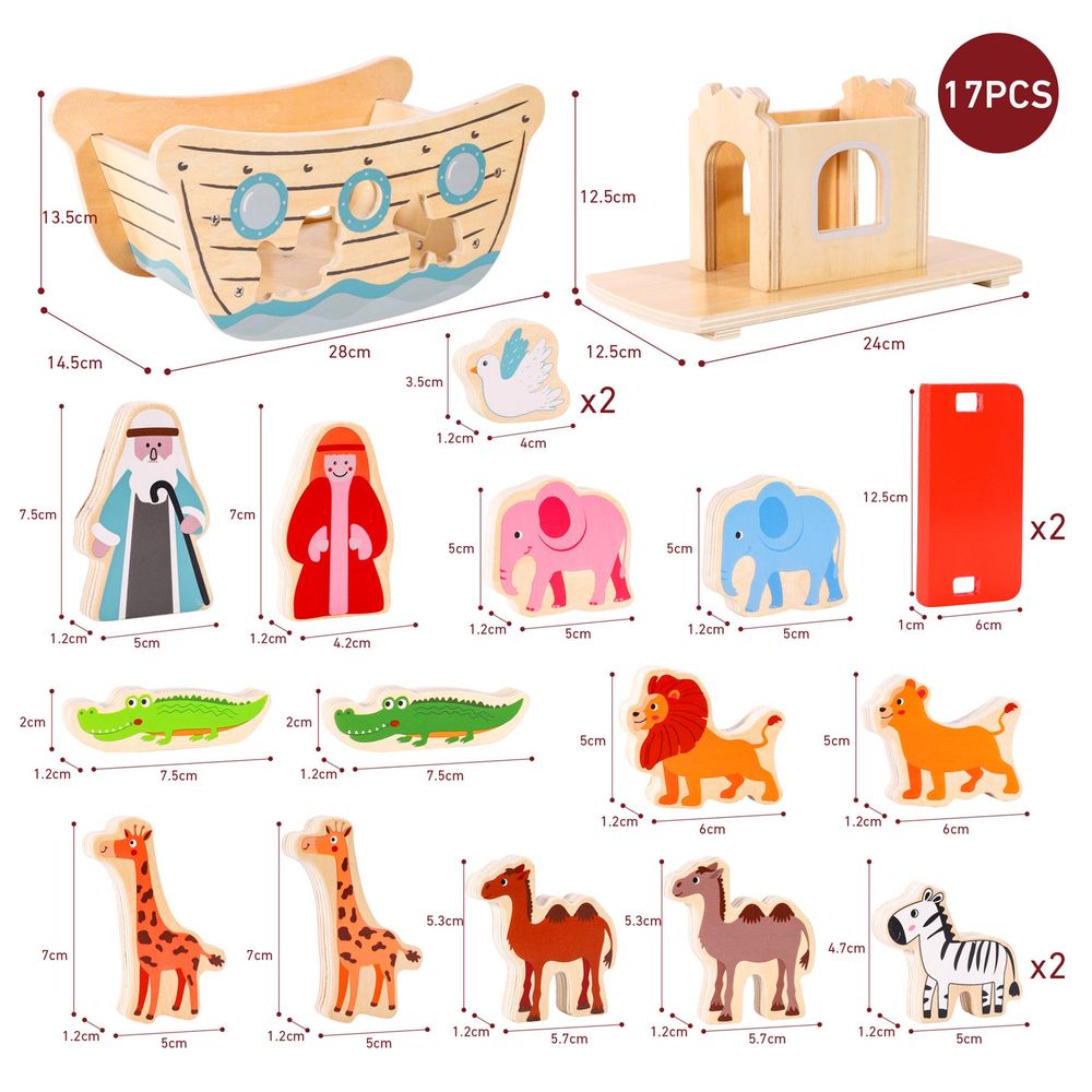 Noah's Ark - Interactive Storytelling Playset for Hours of Creative Fun - Quality Wooden Toys - Ideal Gift