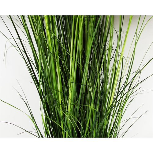 130cm Artificial Extra Large Grass Plant with Silver Metal Plater