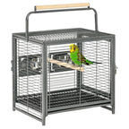 Parrot Cage - Spacious & Portable Carrier - Ideal for Cockatiels, Conures, African Greys