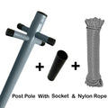 Clothes Post 2.4m Overall Hight Heavy Duty Pole Washing Line Support