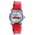Kids Fire Engine Red Silicone Strap Boy's Watch