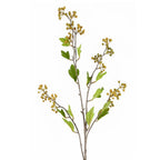 Pack of 6 x 90cm Artificial Yellow Berry Stem