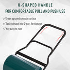 Steel Lawn Grass Roller - 50L Capacity - Green