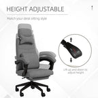 Home Office Chair Reclining Computer Chair w/ Lumbar Support Dark Grey