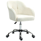 Fluffy Vanity Chair for Desk, with Height Adjustable, Wheels