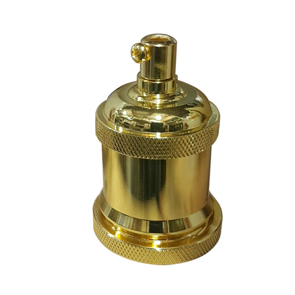 French Gold E27 Metal Lamp/Bulb Holder for Vintage Filament Bulbs - Antique - 80 Characters