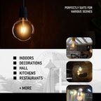 3 Pack E27 LED Edison Dimmable Vintage Amber Glass Warm white 2700K Light Bulbs in White