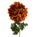 Orange Silk Chrysanthemum - Large 75cm