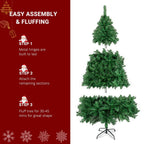 6FT Christmas Tree with 550 Branches PVC Artificial