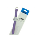 Girls Time Teacher Purple Leather Strap Watch