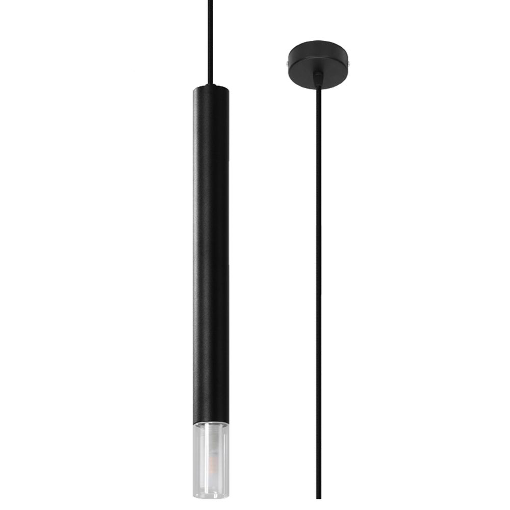 Modern Pendant Lamp - Steel & Glass - G9 - Stylish Design