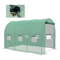 Polytunnel Green House with Sprinkler System, Wide Door 298L x 200W x 197Hcm