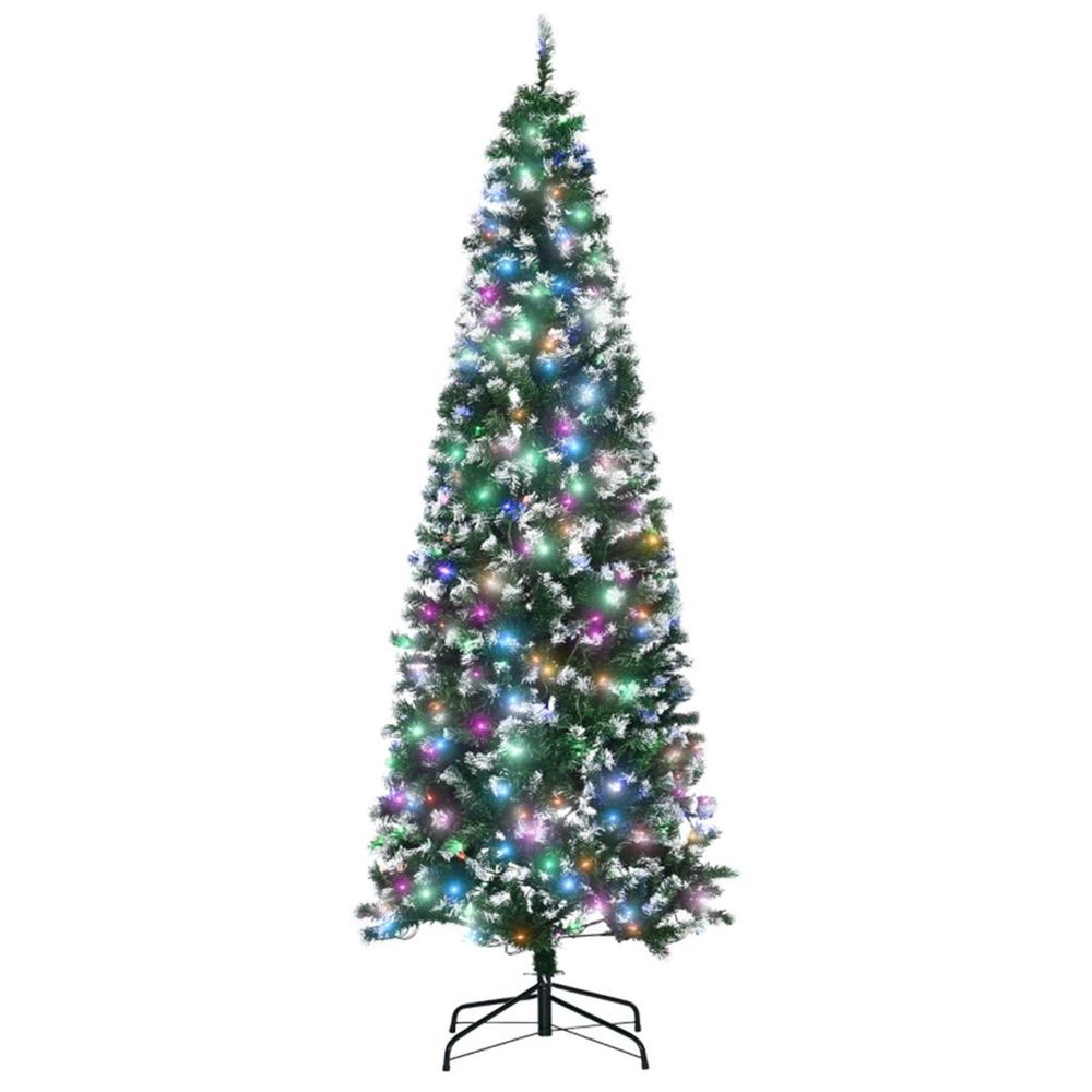 6 Ft Christmas tree with multicoloured lights - Artificial - Green