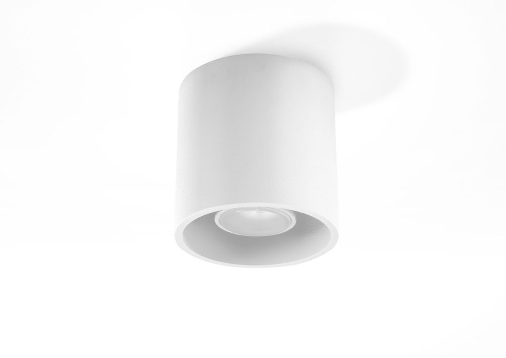 Modern LED Ceiling Lamp - White Round Design - GU10