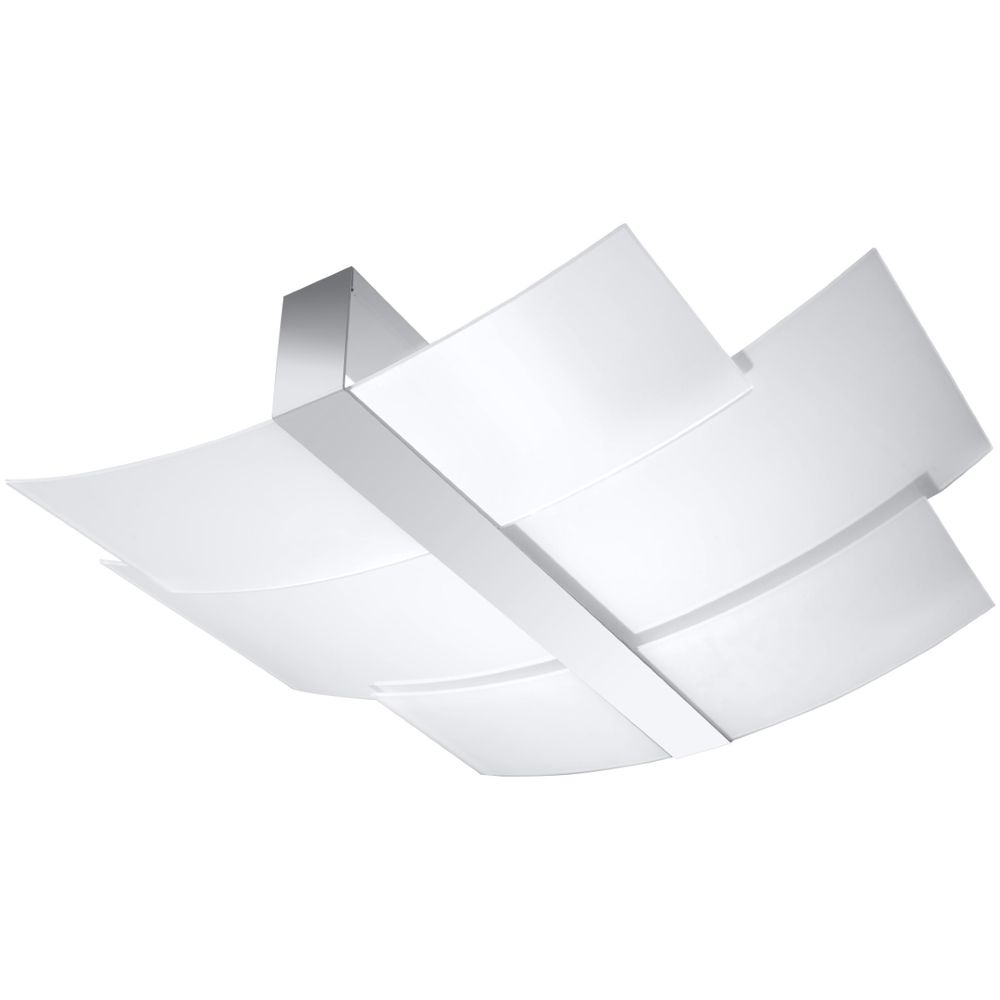 Celia Modern Design Ceiling Lamp - Steel & Glass - E27