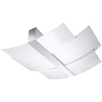 Celia Modern Design Ceiling Lamp - Steel & Glass - E27