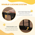 Dog Gate: Wide Stair Gate w/ Door, Pressure Fit, Black, Easy Setup - Keeps Pets Safe & Secure