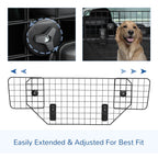 Heavy Duty Pet Dog Guard Wire Mesh Car Barrier Adjustable Auto SUVs Vehicle Fence Safety Grill Black