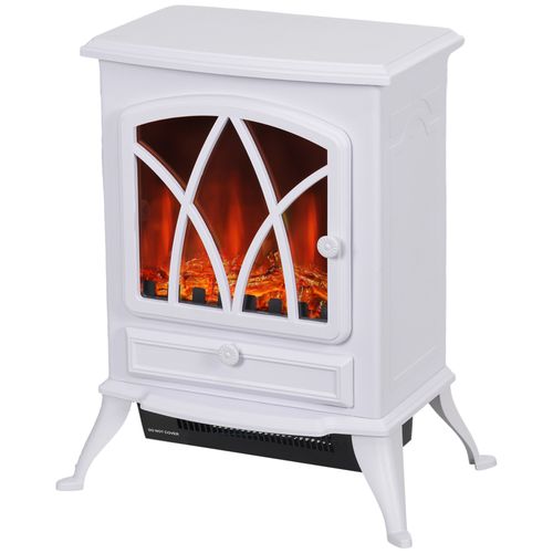 Freestanding Fireplace Flame Effect Electric Heater Log Burning