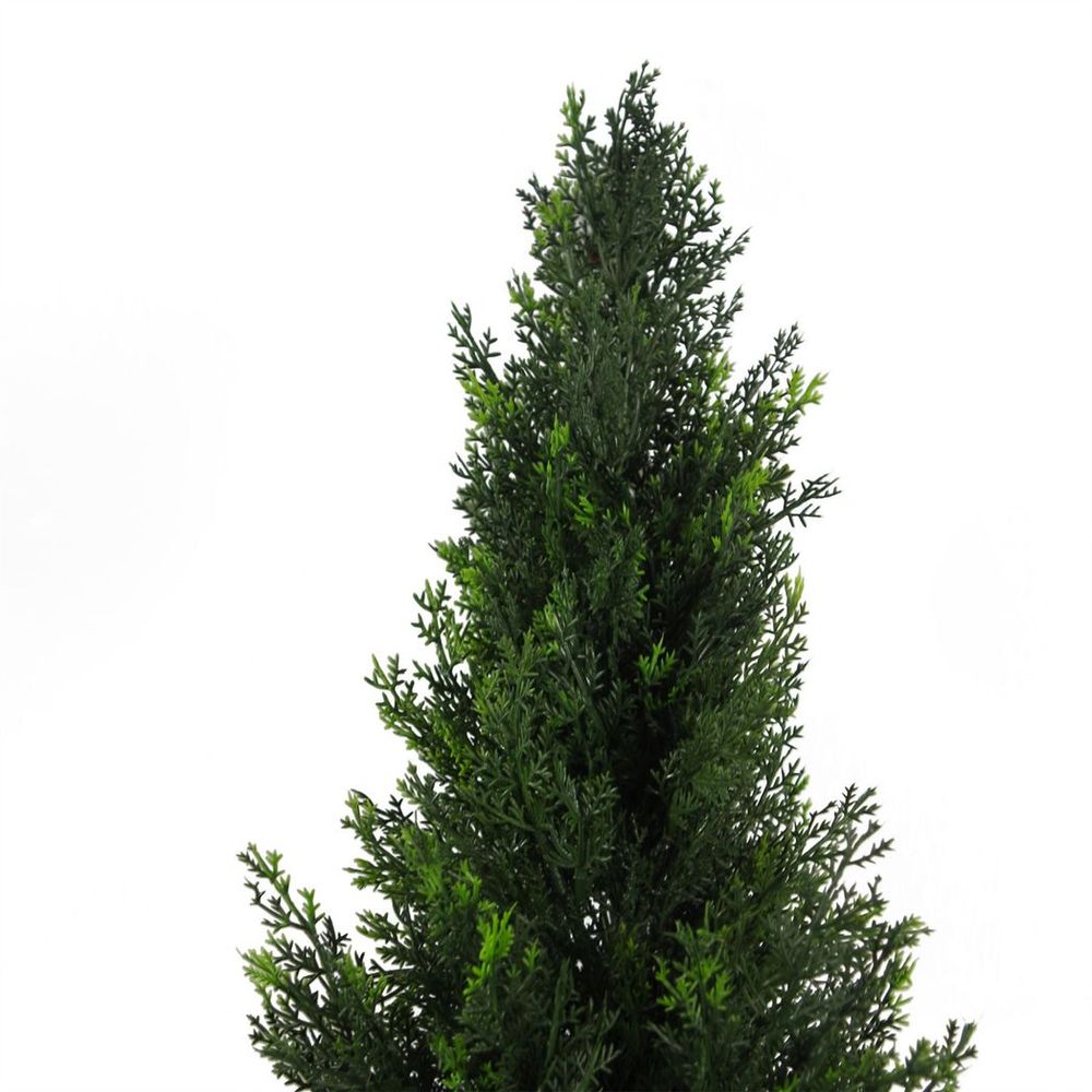Ultra Realistic 4ft UV Resistant Artificial Cedar Tree - for Indoor/Outdoor Use