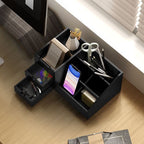 Organiser Holder Multi-Function Storage Caddy Drawers Black