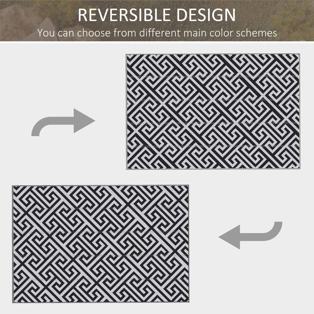 182x274cm Reversible Outdoor Rug - Portable & Durable - for RV Camping & More!
