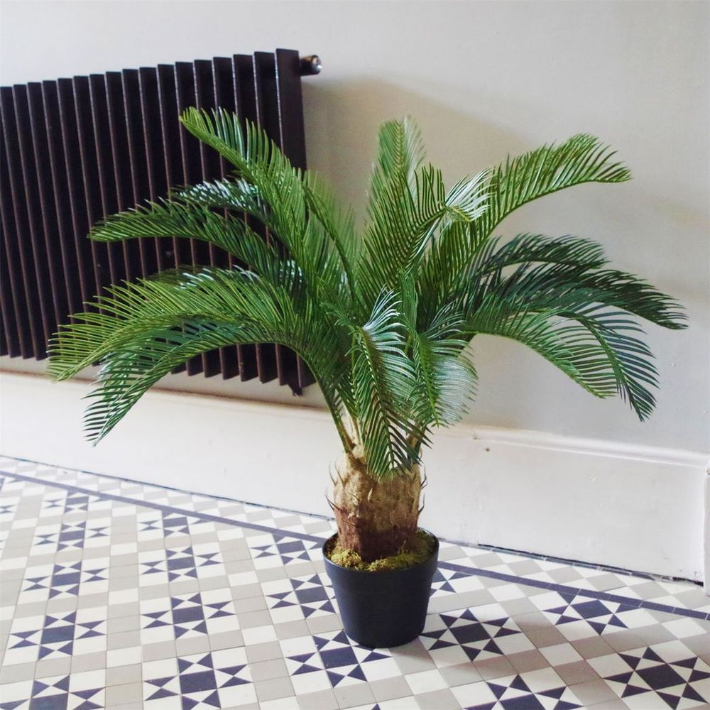 80cm Artificial Cycas Palm Plant - Lifelike Tropical Tree