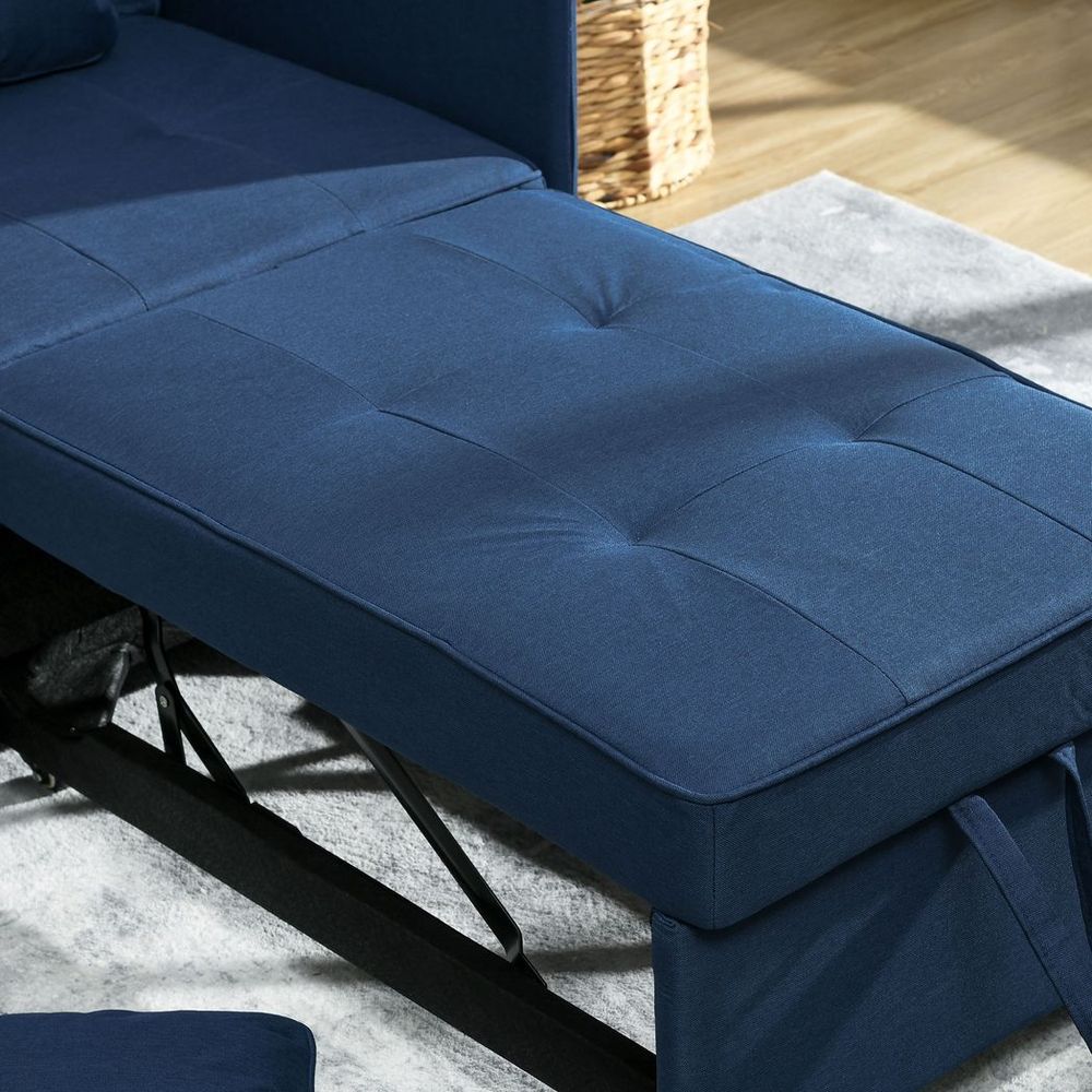 Folding Sleeper Sofa Bed Chair, Blue - Quality, Comfort, Versatility