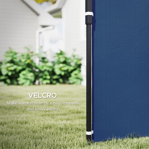 Gazebo Side Panels for 3x3(m) or 3x6m Gazebo Canopy, 2 Pack, Blue