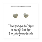 Heart on Funny Message Card for Mum - Ideal Birthday or Christmas Gift