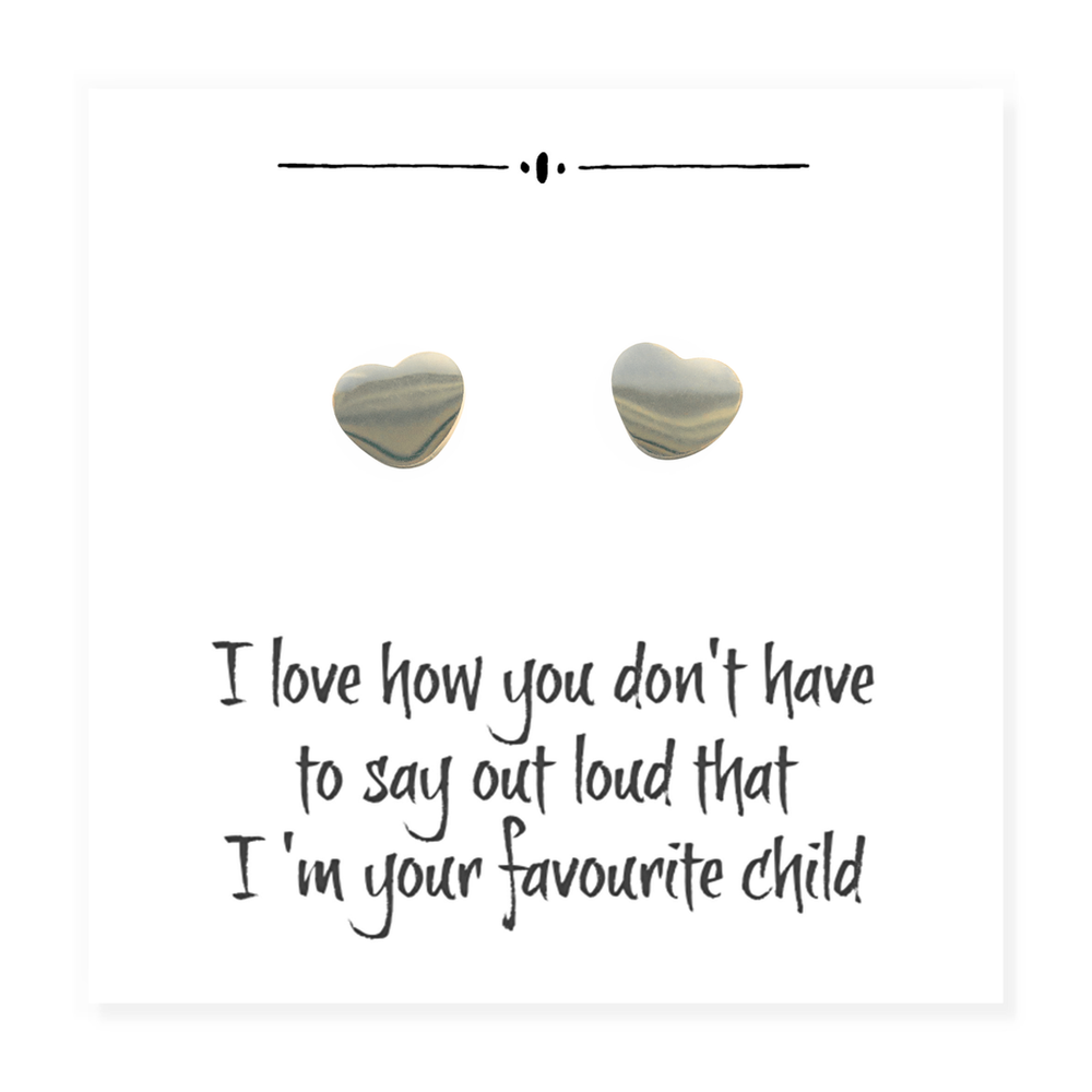 Heart on Funny Message Card for Mum - Ideal Birthday or Christmas Gift