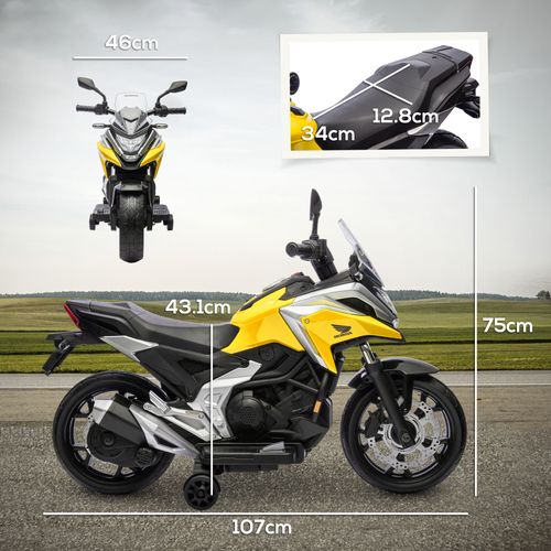 Honda Licensed 12V Kids Electric Motorbike w/ Music Headlights