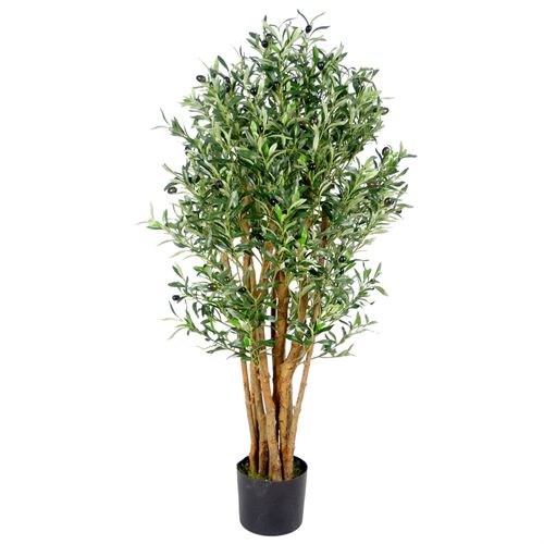 125cm Luxury Artificial Olive Tree Range with Crafted Detail