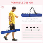 Dog Agility Training Equipment Height Adjustable Jump Hurdle Set of 4 w/ Carrying Bag