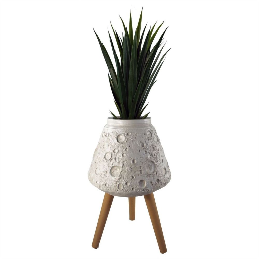 62cm x 40cm Large Lunar White Planter in White