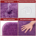 Luxury Purple Bath Mat - 60x90cm - Ultra Soft & Fluffy