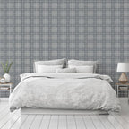 Heritage Check Grey/Silver Scarf