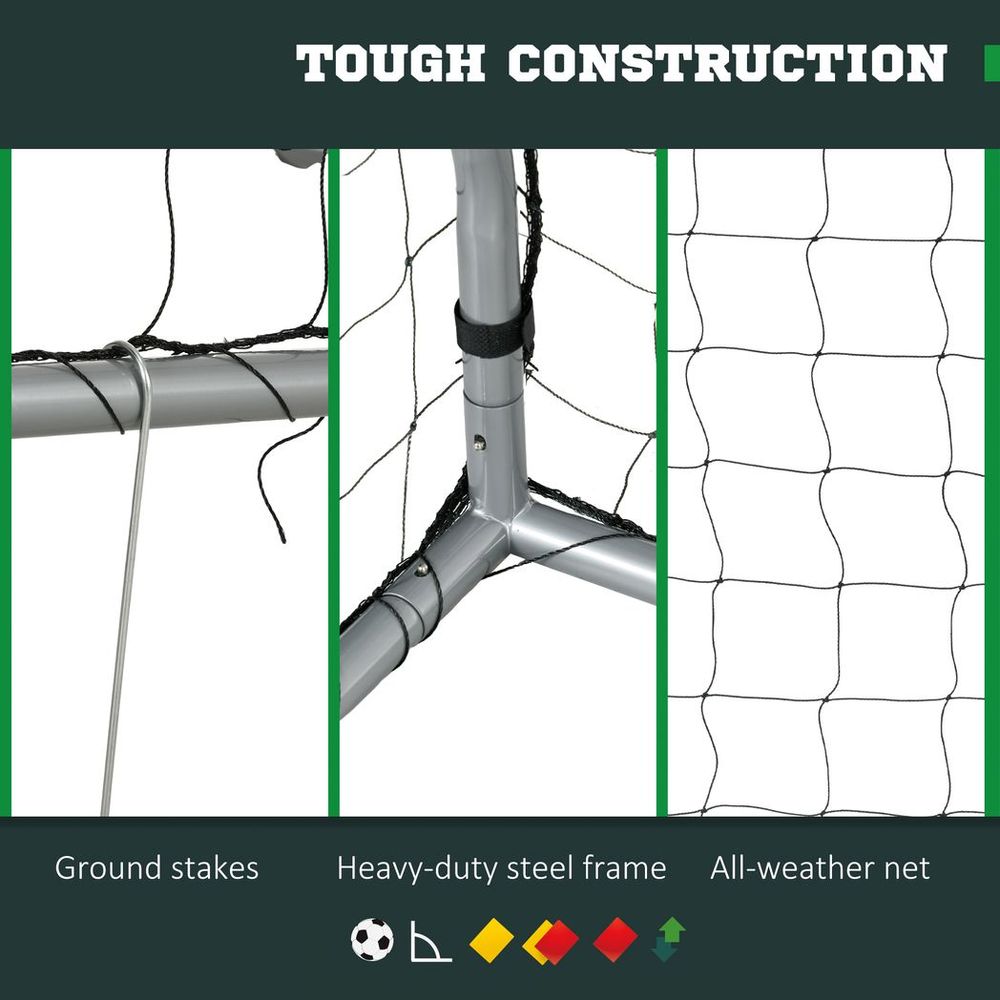 8ftx5ft Football Goal - Easy Setup - Net - for Training & Matches