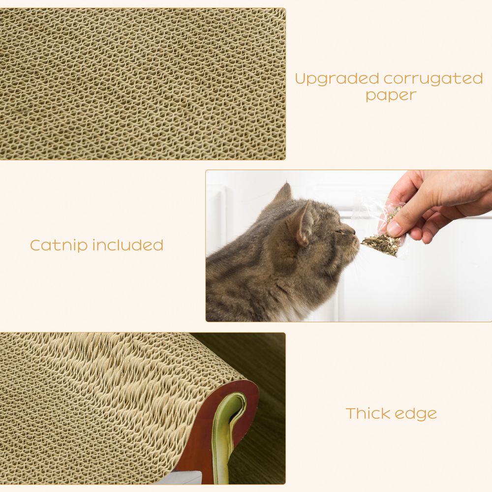 Cat Scratching Board - Cardboard Lounge Sofa with Catnip