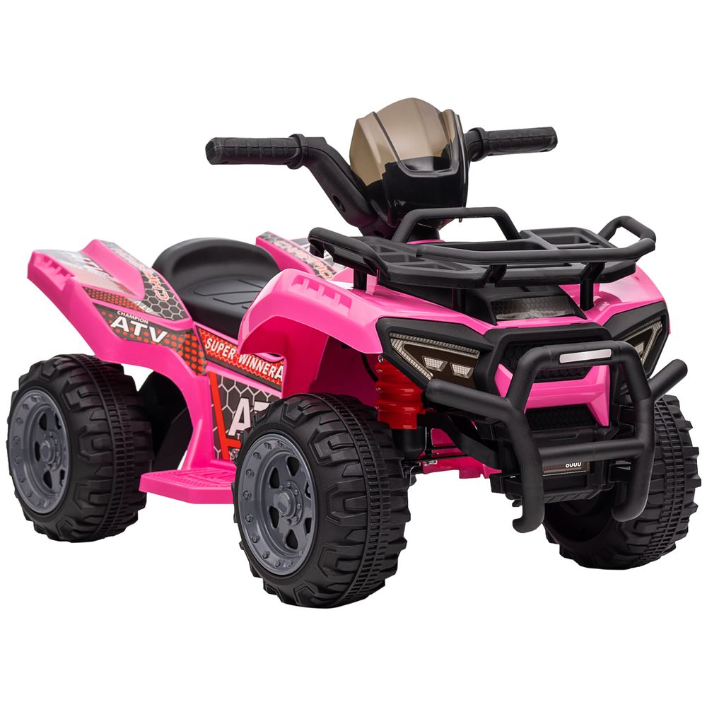 Kids Ride-On ATV with Music - Pink, 18 to 36 Months