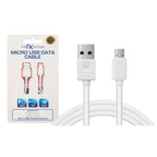 FX USB Data Cable - Fast Charge & Sync - Micro USB - White - Compatible with mobile phone, HTC, Motorola
